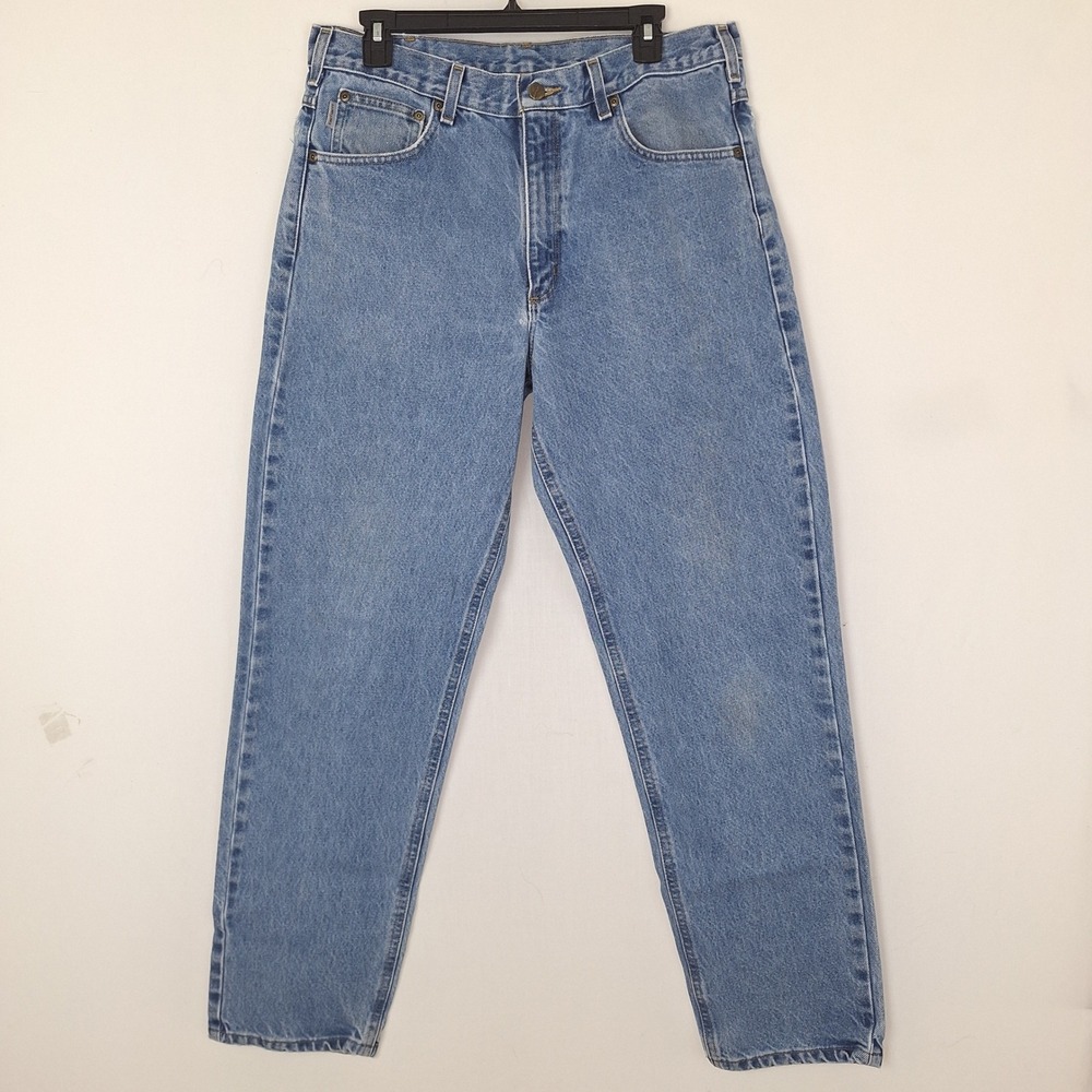Y2K Vintage Retro VTG Denim Jeans Carhartt B17 DST Relaxed Fit 36x32 100% Cotton